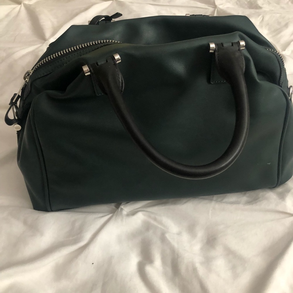 Zara Dark Green handled bag